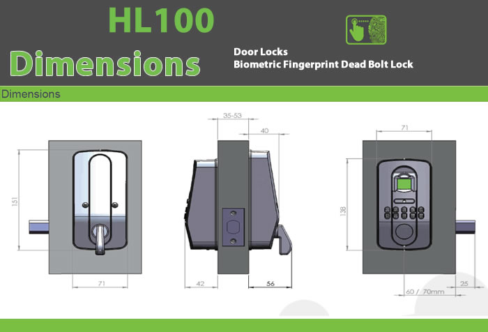 hl100 Biometric Door Locks